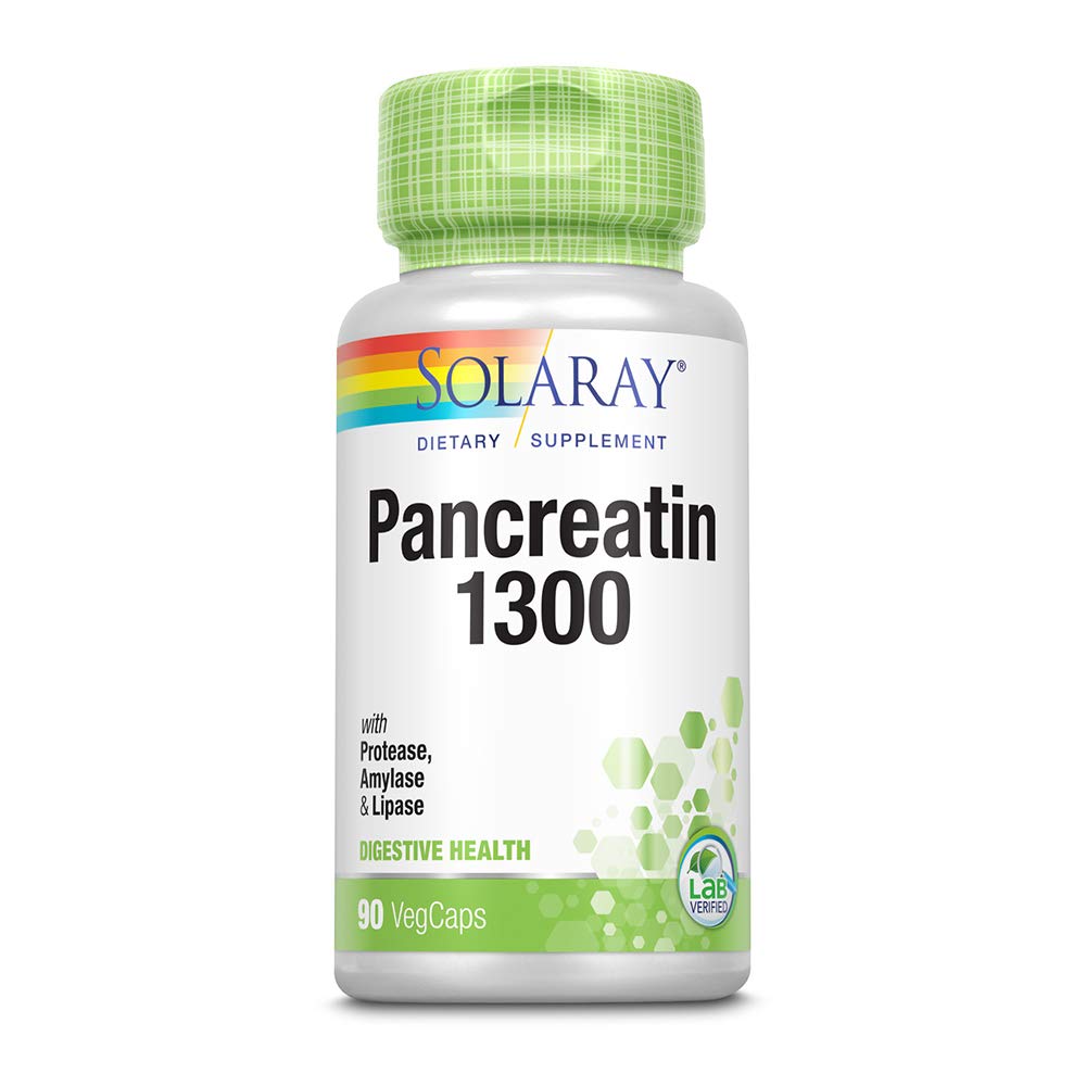 [Australia] - Pancreatin 1300 Solaray 90 Caps, 2 Pack 