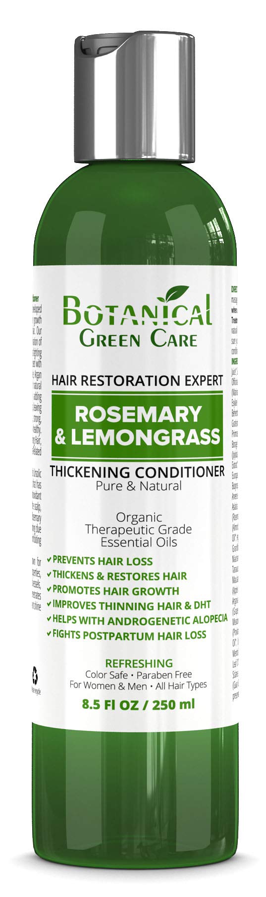 [Australia] - Hair Growth Anti-Hair Loss CONDITIONER “Rosemary & Lemongrass”. Alopecia Prevention and DHT Blocker. Doctor Developed. NEW 2018 FORMULA! 