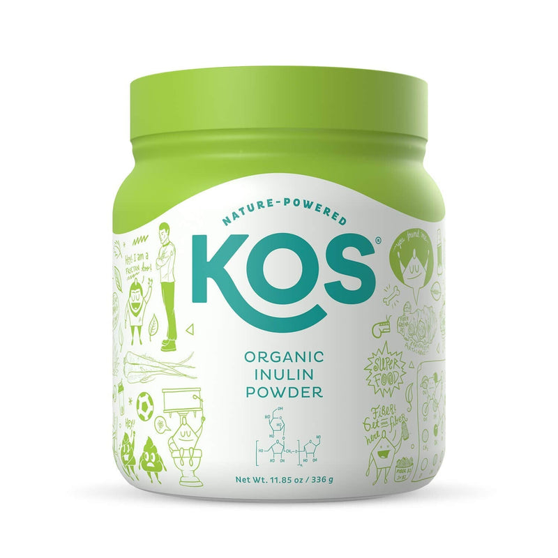[Australia] - KOS Organic Inulin Powder - Unflavored Inulin Prebiotic Intestinal Support Powder - USDA Organic, Digestive Health Promoting, Gluten Free Plant Based Ingredient, 336g, 112 Servings 