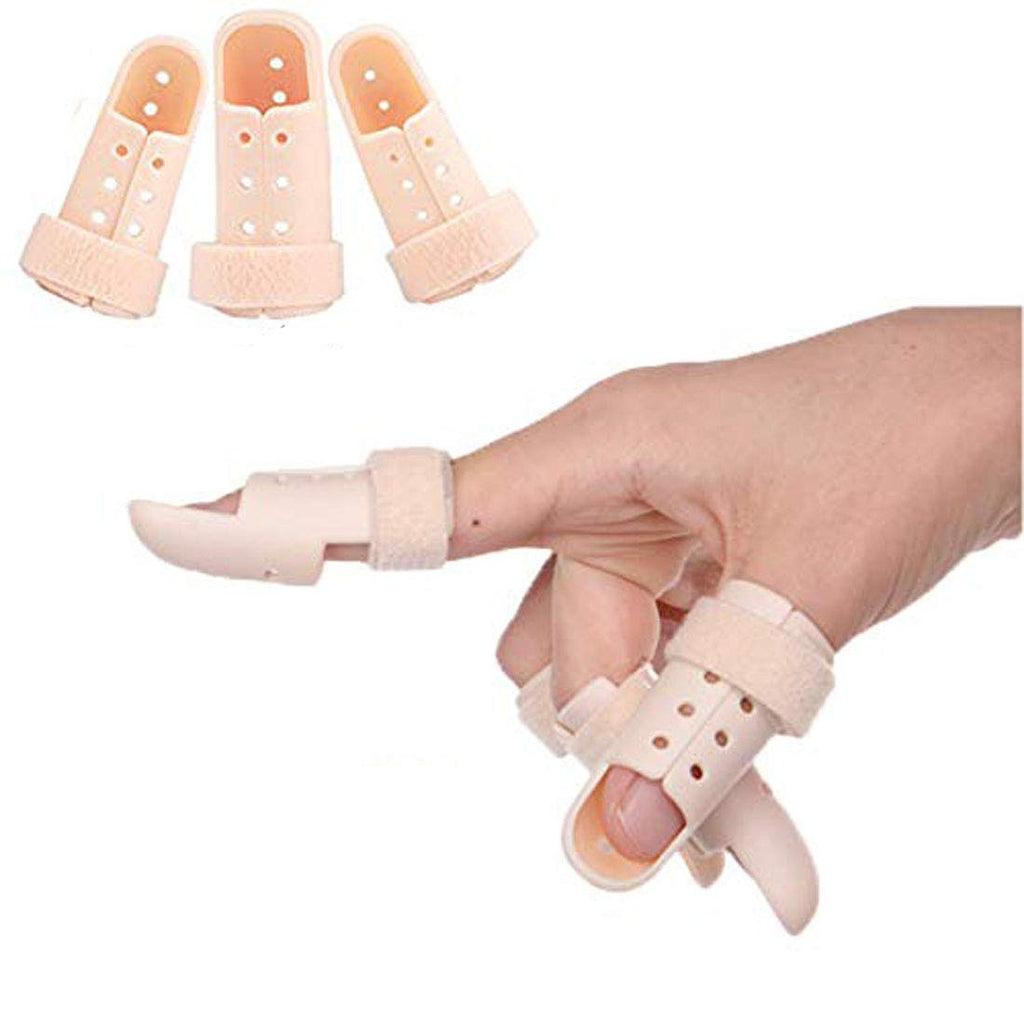 [Australia] - Plastic Finger Splints,3-Size Pack Mallet Finger Brace Mallet Dip Finger Support, Trigger Finger, Finger Support Brace, Finger Immobilizer 4# 