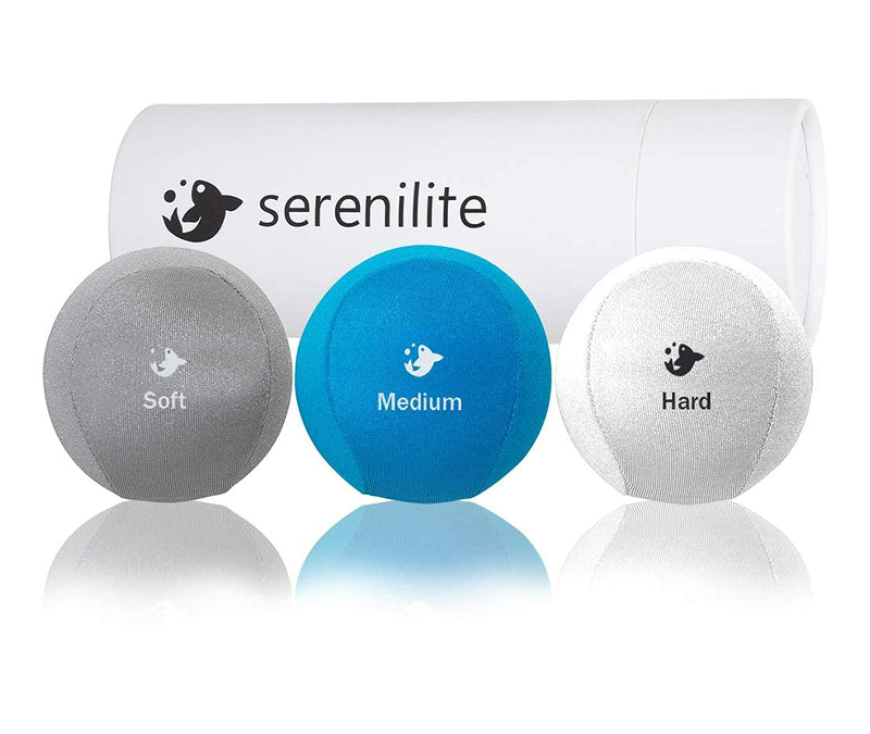 [Australia] - Serenilite Hand Therapy Exercise Stress Ball Bundle - Tri-Density Stress Balls & Grip Strengthening - Therapeutic Hand Mobility & Restoration Cloud, Sea Breeze, Titanium Set 