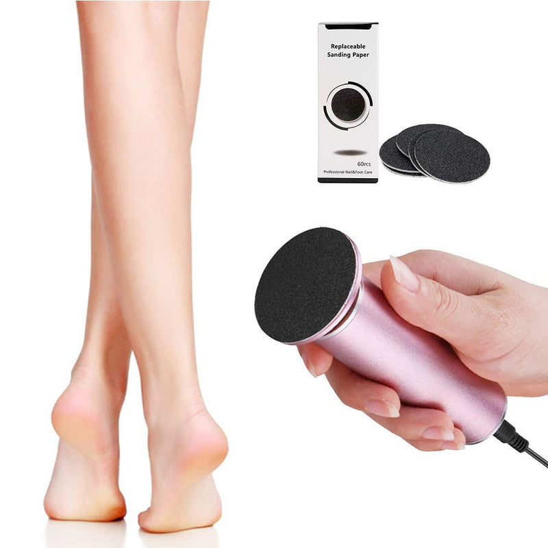 [Australia] - Electric Callus Remover, Ravifun Foot File Pedicure Tool with Speed Controller and 60pcs Replacement Sandpaper Disk for Men Women Dead Dry Crack Skin Calluses 
