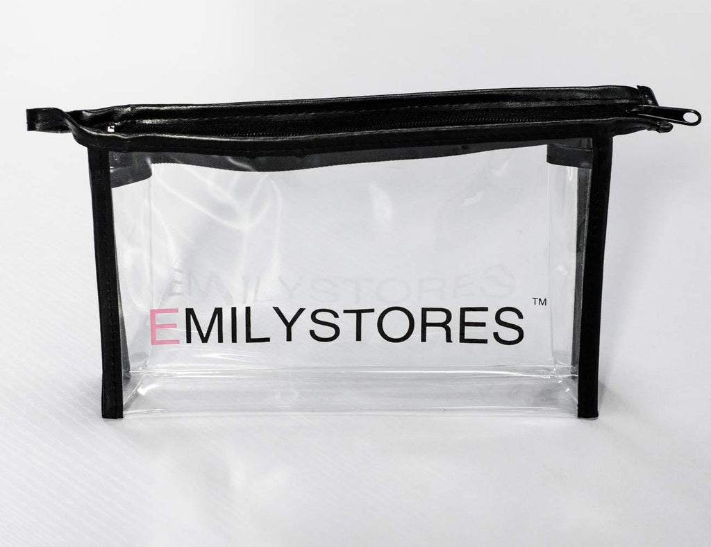 [Australia] - EMILYSTORES 9.5"2"6" Multi-Purpose Waterproof Clear Zippered Cosmetic Pouch Makeup Organizer Toiletry Bag 1PC 