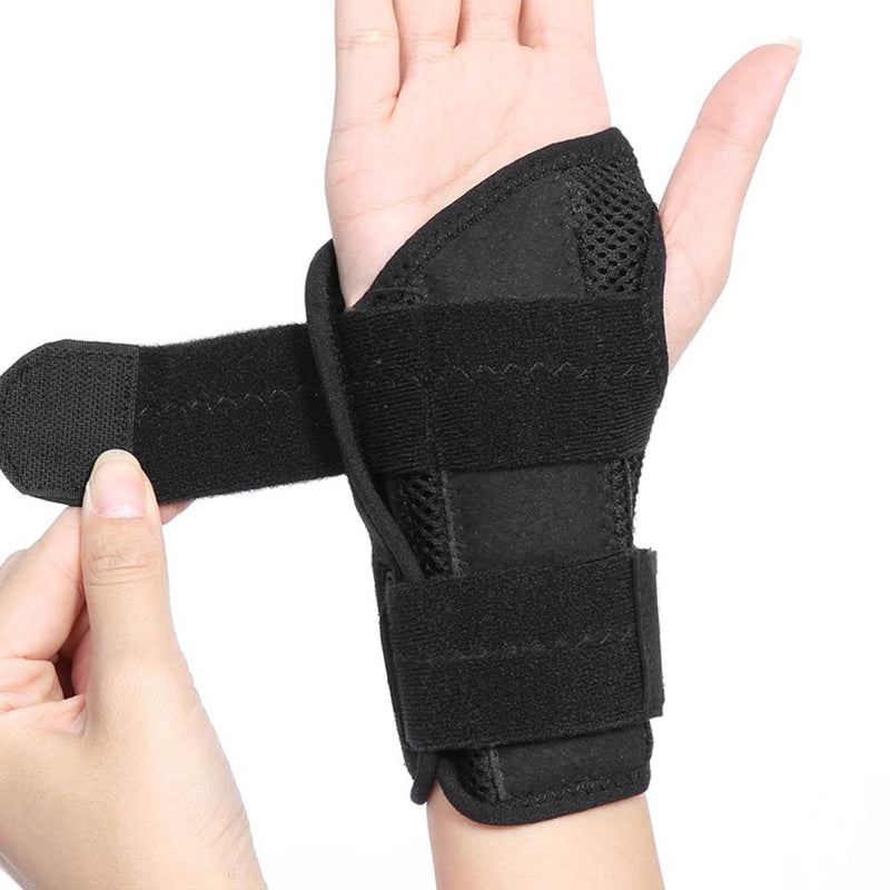 [Australia] - TMISHION Adjustable Breathable Sports Wristbands Hand Holder Ideal for Pain Relief Carpal Tunnel Syndrome, Wrist Pain, Sprains, Left, Right 