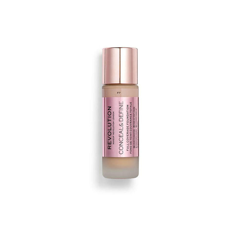 [Australia] - Revolution Makeup Conceal and Define Foundation, Full Coverage, Concealer Makeup Best Foundation for Every Skin Type and Tone, Face Makeup Concealer for Flawless Makeup Look (F7) F7 
