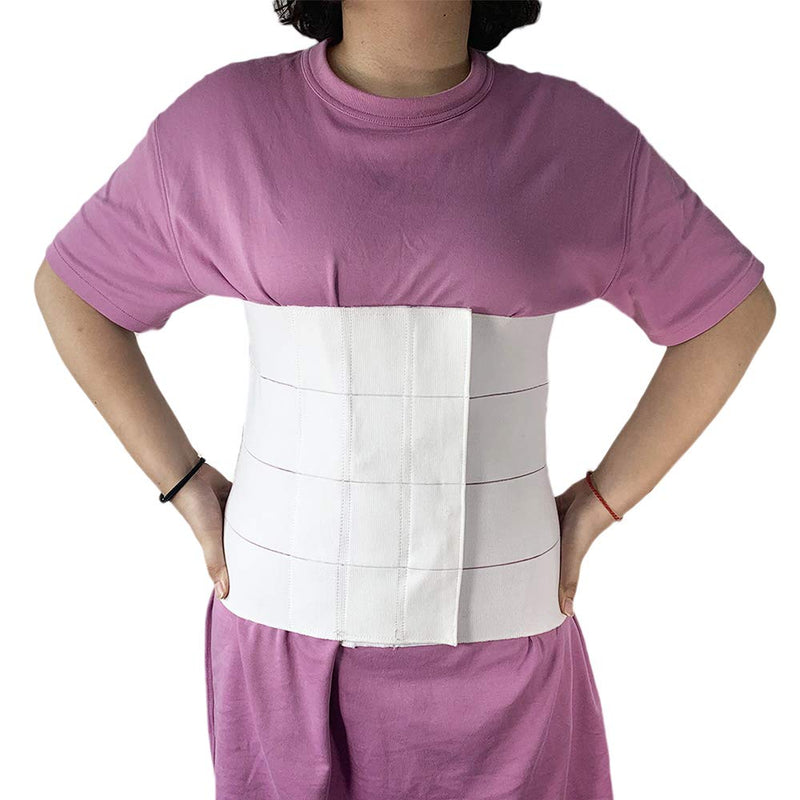 [Australia] - Abdominal Binder Post Surgery for Women Men Belly Binder Stomach Compression Abdominal Belt After Surgery Abdomen Binder Compression Support Waist Binder Bariatric C Section Belly Wrap (33-39 in) 