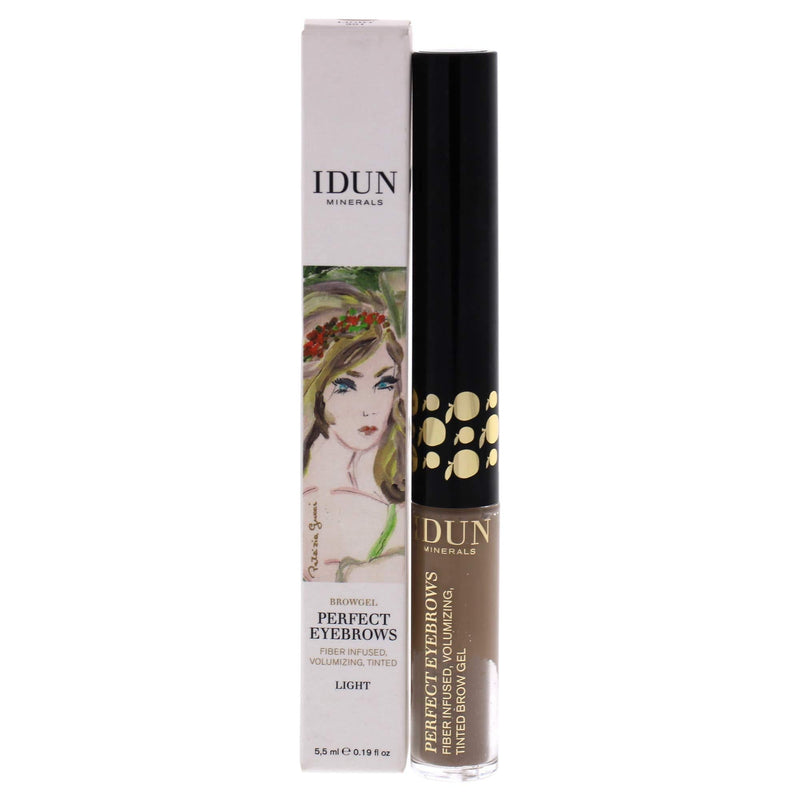 [Australia] - IDUN Minerals Perfect Eyebrows Tinted Gel - For Fullness, Volume & Shape - Provides Color, Stability & Thickness - 100% Vegan, Ophthalmologist Tested, Contact Lens Safe - 0.18 oz, Light Brown 