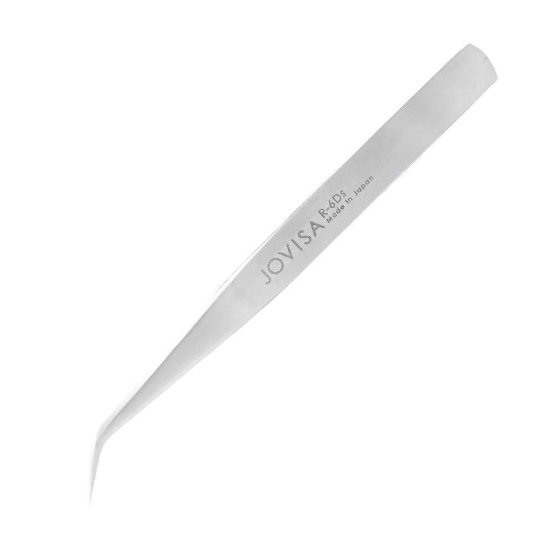 [Australia] - JOVISA Made In Japan Eyelash Extension Tweezers for Mega Volume And 3D 6D Mink Eyelash, SUS 304 Stainless Steel Straight Angled Tip False Eyelash Extension Supplies (R-6Ds) R-6DS 