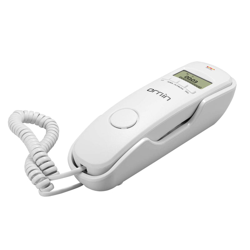 [Australia] - Ornin T112 Trimline Corded Telephone with Caller ID(Off-White) Off-White 
