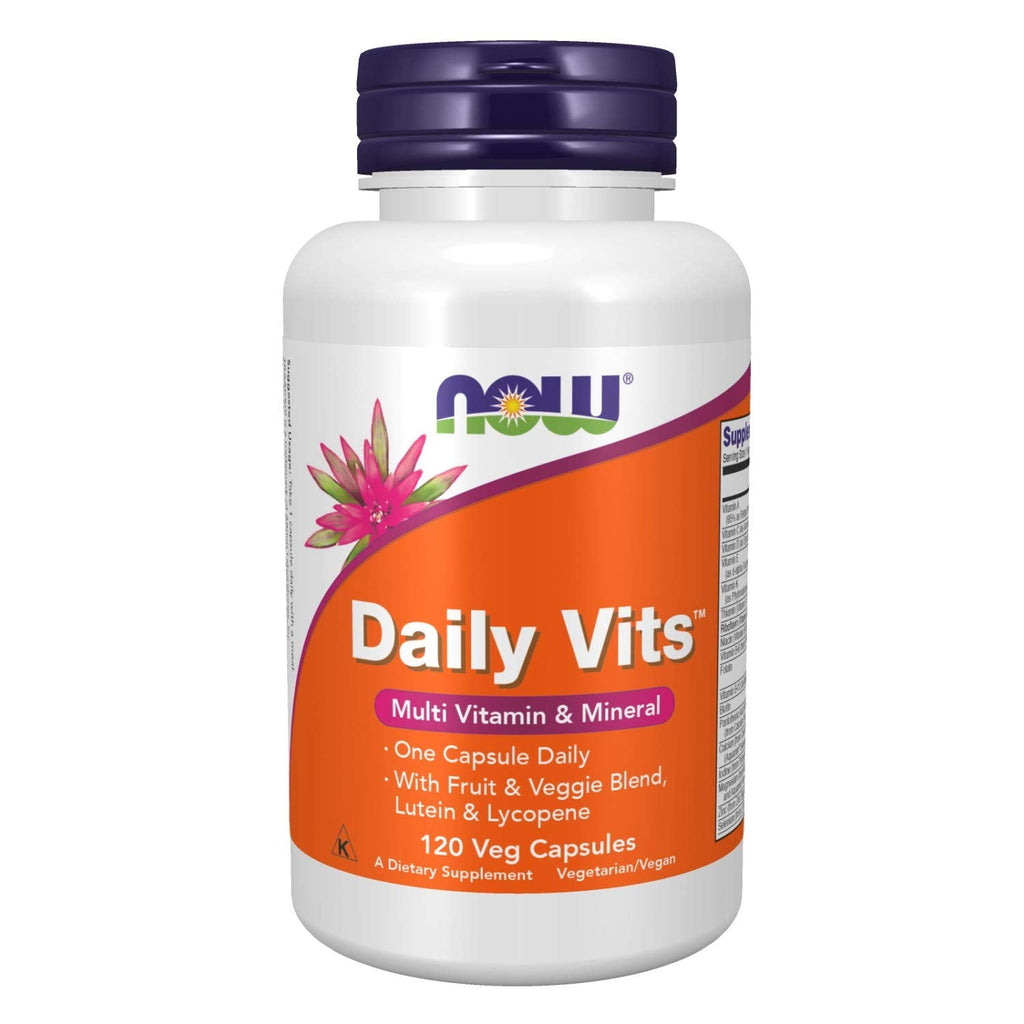 [Australia] - NOW Supplements, Daily Vits™ with Fruit & Veggie Blend, Lutein and Lycopene, 120 Veg Capsules 