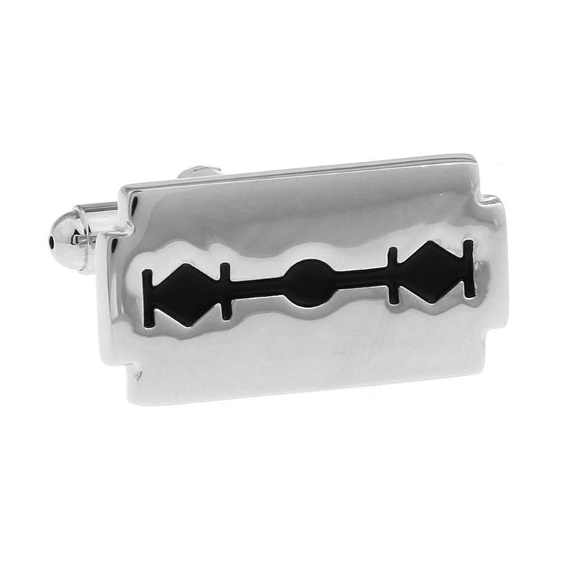 [Australia] - Shaving Barber Punk Razor Blade Cufflinks 