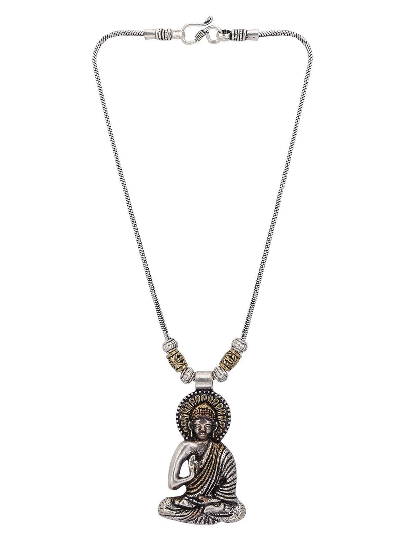 [Australia] - Efulgenz Boho Vintage Antique Ethnic Gypsy Tribal Indian Oxidized Gold Silver Statement Peacock Pendant Necklace Jewelry Style 9 