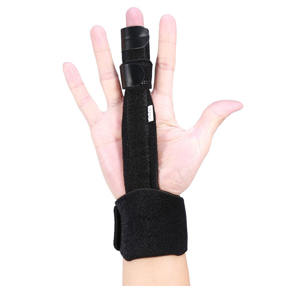 [Australia] - FILFEEL Finger Splint, Adjustable Aluminium Index Middle Finger Splint Hand Support Recovery Brace & Injury Protection Tools 