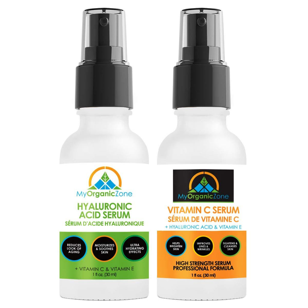 [Australia] - The Serum Kit - Natural Skincare Gift Set with Vitamin C and Hyaluronic Acid Serums for Skin Tightening, Anti Aging, Moisturizing and Hydrating Your Skin 
