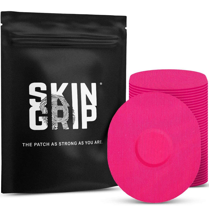 [Australia] - Skin Grip CGM Patches for Medtronic Guardian Sensor (20-Pack), Waterproof & Sweatproof for 10-14 Days, Pre-Cut Adhesive Tape, Continuous Glucose Monitor Protection(Pink) Pink 