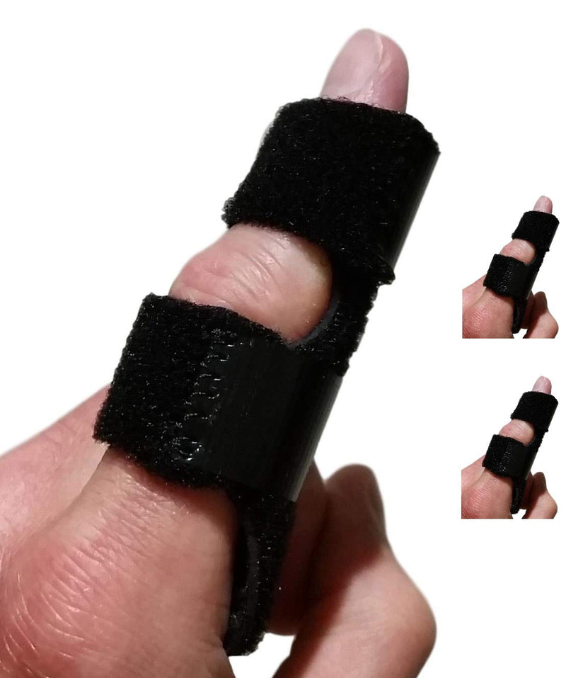 [Australia] - Finger Brace Trigger Finger Splint - Straighten Broken or Bent Fingers & Thumbs. Mallet Finger Splint for Stenosing Tenosynovitis Finger Pain Relief or Locking Finger Tendon. Finger Stabilizer 2 Pack Fits Most 