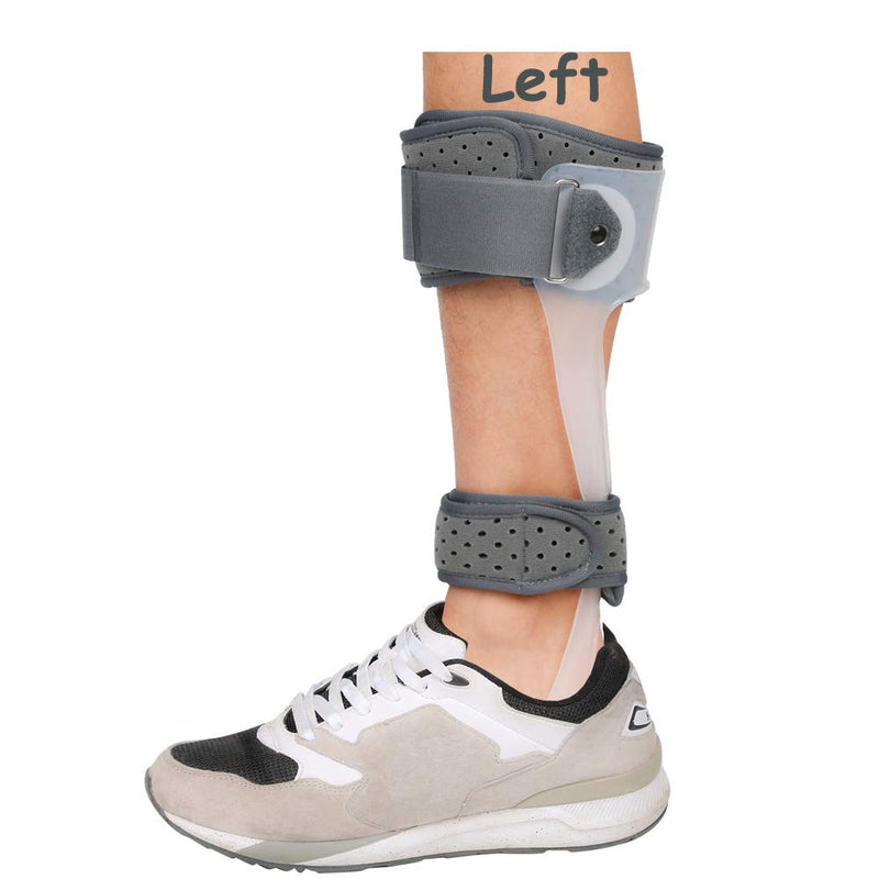 [Australia] - AFO Foot Drop Brace Medical Ankle Foot Orthosis Support Drop Foot Postural Correction Brace (Left/M) Left/M 