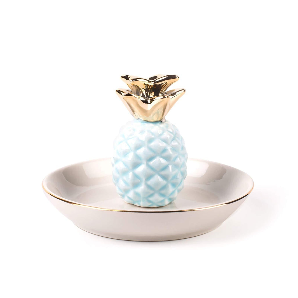 [Australia] - BESKIT Ceramic Pineapple Ring Holder Decor Jewelry Organizer, Pineapple Jewelry Tray 