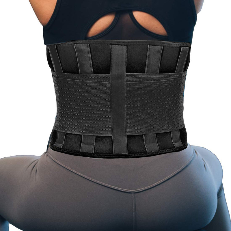 [Australia] - RiptGear Back Brace for Back Pain Relief and Support for Lower Back Pain - Lumbar Support and Back Pain Relief - Lumbar Brace and Back Support Belt for Men and Women - Black (XXL) 2X-Large (Pack of 1) 