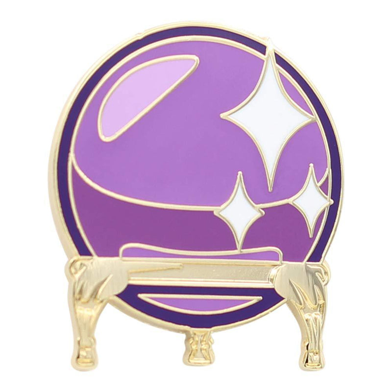 [Australia] - REAL SIC Crystal Ball Enamel Pin - Occult Lapel Pin for Psychics, Indigo Children & The Initiated - Enamel Pin Accessory for Jackets, Backpacks, Hats, Bags & Tops 