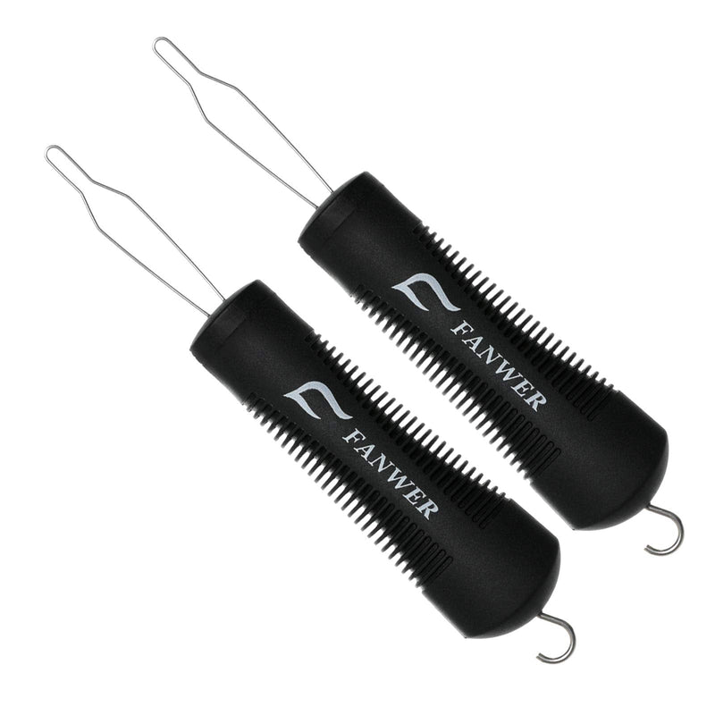 [Australia] - 2 Pack Button Hook Dressing Aids with Zipper Pull-Button Aid and Zipper Pull Helper for Button Assist Device with Comfort & Wide Grip, Shirt & Coat Buttoning Aid for Elderly 
