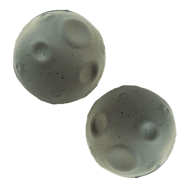 [Australia] - Stress Relief Squeezable Foam Grey Moon Package of Two (2) 