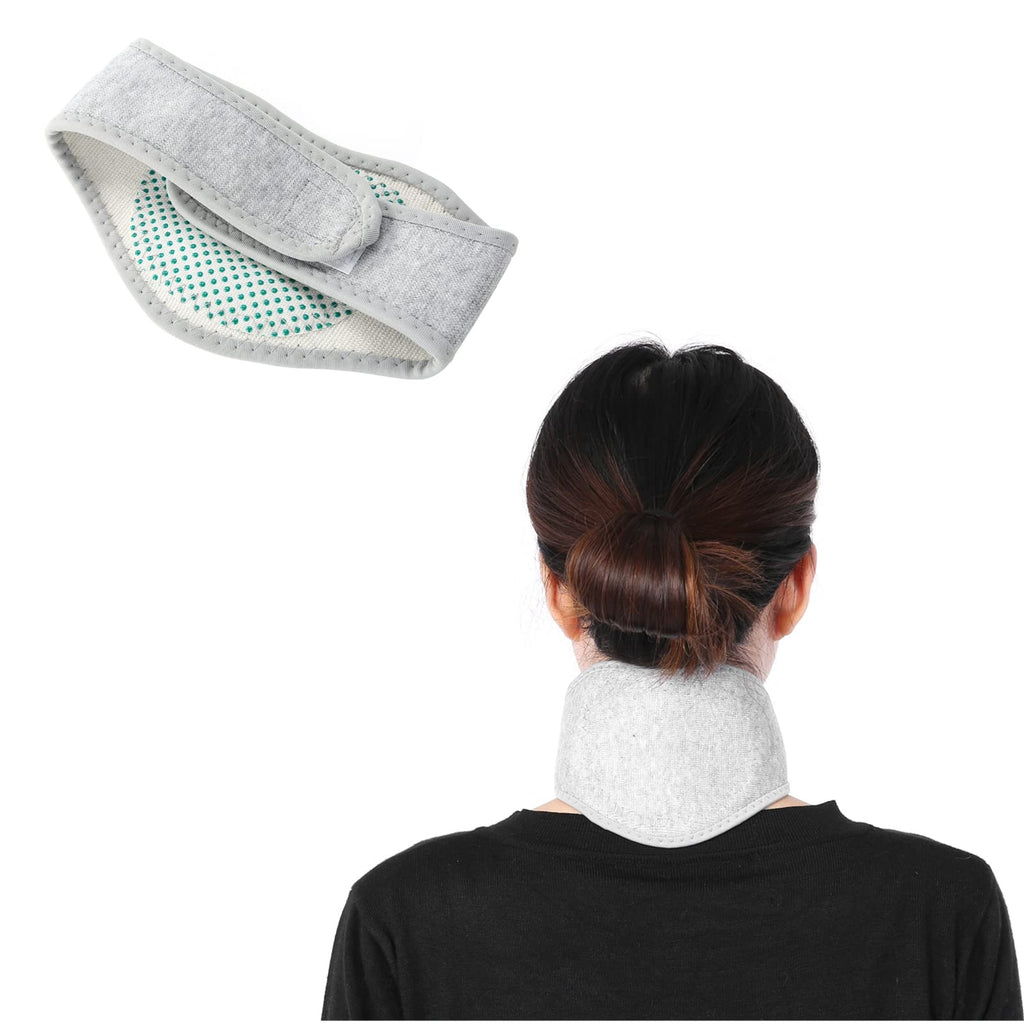 [Australia] - Salmue Neck Warmer with Tourmaline, Magnetic Health Therapy Self-Heating Deep Heat Infrared Neck Massager Cervical Spine Protection Spontaneous Heating Strap, Washable usable 
