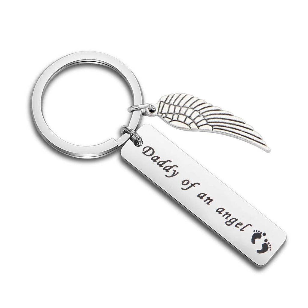 [Australia] - WUSUANED Baby Memorial Keychain Mommy/Daddy of an Angel Miscarriage Jewelry Loss of Child Gift daddy of an angel keychain 