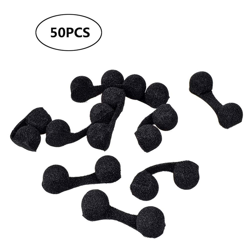 [Australia] - BERON Pack of 50 Spray Disposable Nose Filters Plugs For Sunless Airbrush Spray Tanning (Black) Black 