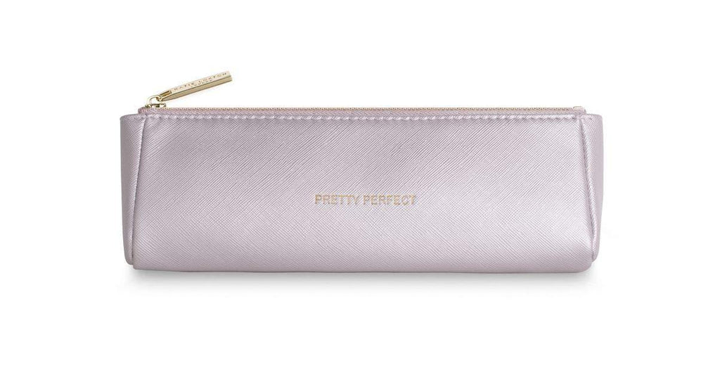 [Australia] - Katie Loxton Mia Travel Womens Vegan Leather Cosmetic Bag and Make-up Brush Holder Pretty Perfect 