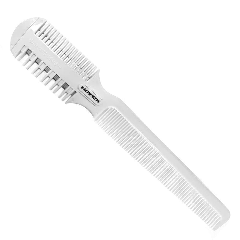 [Australia] - BANGMENG Hair Cutter Comb,Shaper Hair Razor With Comb,Split Ends Hair Trimmer Styler,Double Edge Razor Blades For Thin & Thick Hair Cutting and Styling, Extra 5 Blades Included. 