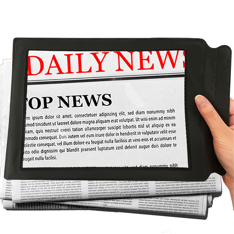 [Australia] - M MAGDEPO 3X Magnifying Sheet Flat Full Page Reading Magnifier Perfect Reading Aid for Elderly, People with Low Vision with 2 Bookmark Magnifier Lens with 2 bookmarks 