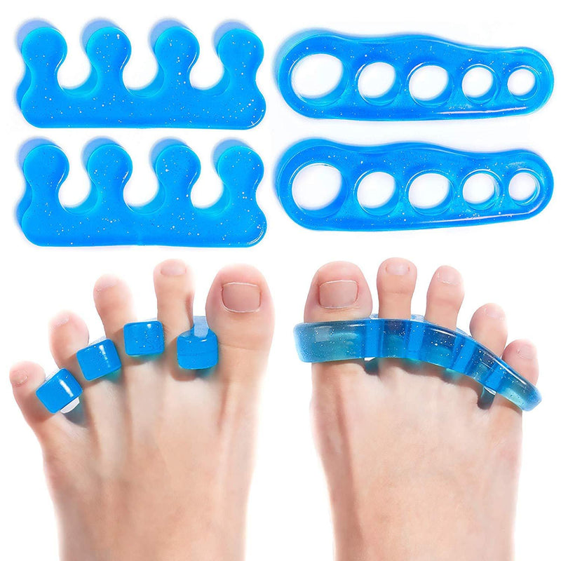 [Australia] - Premium Gel Toe Separators, Straighteners & Spacers - Hammer Toe & Bunion Corrector For Men & Women | Use for Pedicure, Yoga & Running (US Shoe Size 9 & Below) US Shoe Size 9 & Below 