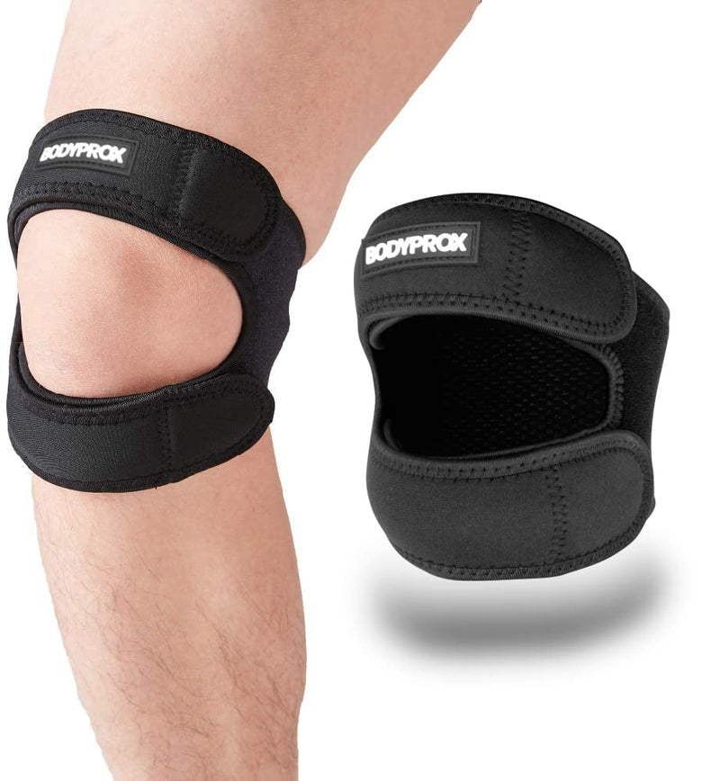 [Australia] - Patellar Tendon Support Strap (Large), Knee Pain Relief Adjustable Neoprene Knee Strap for Running, Arthritis, Jumper, Tennis Injury Recovery Large (Pack of 1) 