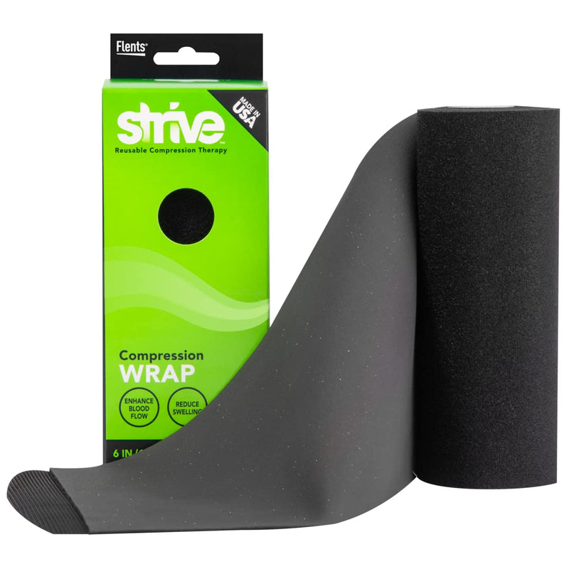 [Australia] - STRIVE Compression Therapy Wrap 6" X 60", Black, Made In The USA 6" x 60" Wrap 