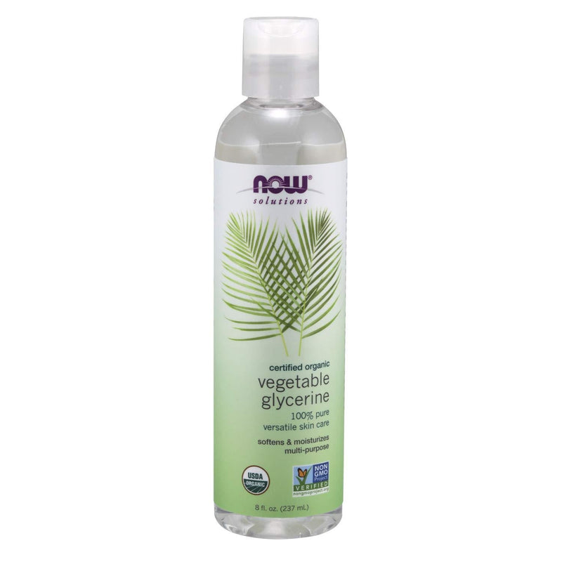 [Australia] - NOW Solutions, Organic Vegetable Glycerin Oil, 100% Pure, Softening and Moistrizing Multi-Purpose Skin Care, 8-Ounce 