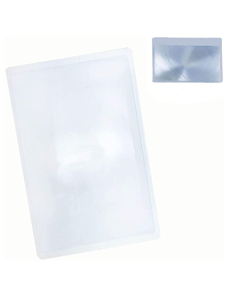 [Australia] - MagDepo 2X Large Rigid Acrylic Page Magnifying Sheet Reading Aid Solar Oven/DIY Projection with 1 Bonus Card Magnifier Fresnel Lens for Elderly Low Vision 