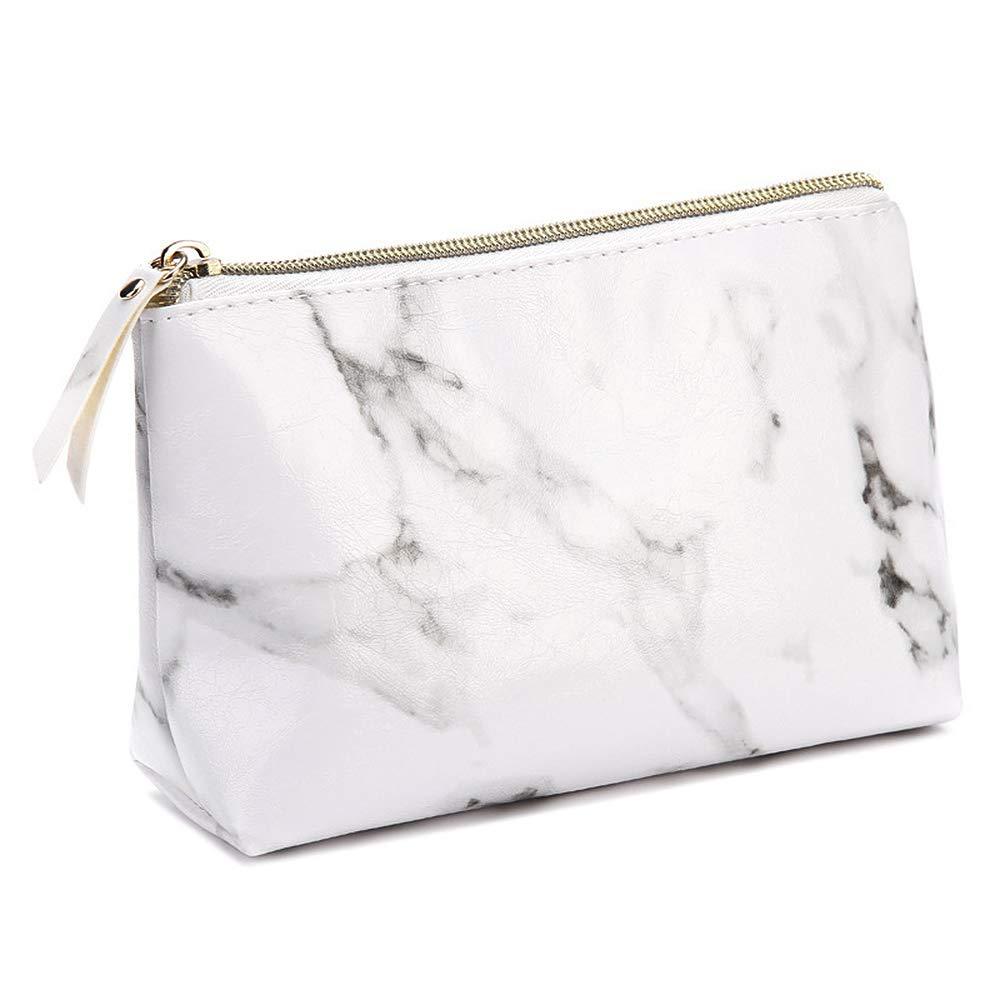 [Australia] - Marble Makeup Bags,LKE Cosmetic Display Cases Waterproof Marble Travel Cases Portable Makeup Bags Makeup Organizers(8.66x6.3x2.36Inches) (Marble Makeup Bags) 