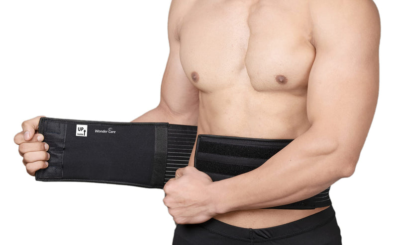 [Australia] - Wonder Care- Umbilical Hernia Support Belt Abdominal Binder for Belly Button Hernias or Navel Hernias, Hernia pain relief Brace (M)… Size M 