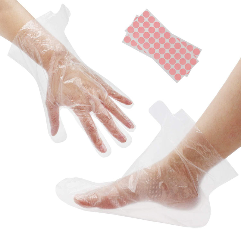 [Australia] - 200pcs Paraffin Wax Bath Liners, Segbeauty Paraffin Bags for Hand & Foot, Plastic Paraffin Baths Socks and Gloves for Thermal Therabath Hot Wax Therapy Bags Covers for Paraffin Wax Machine 200 Piece Set 