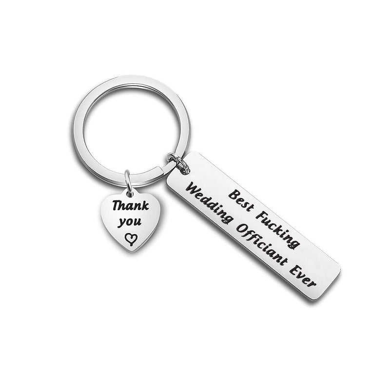 [Australia] - MYOSPARK Wedding Officiant Gift Best Fucking Wedding Officiant Keychain Thank You Gift for Wedding Officiant Appreciation Gift Wedding Officiant KR 