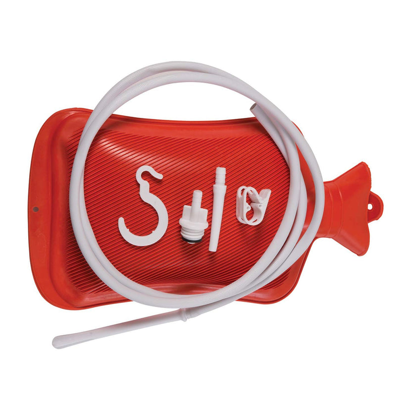 [Australia] - Red Enema Bag Kit Colon Cleanse Kit Hot Water Bottle (2 Quart) High Quality Douche Bag for Home Enema Coffee Colon Cleansing Kit 