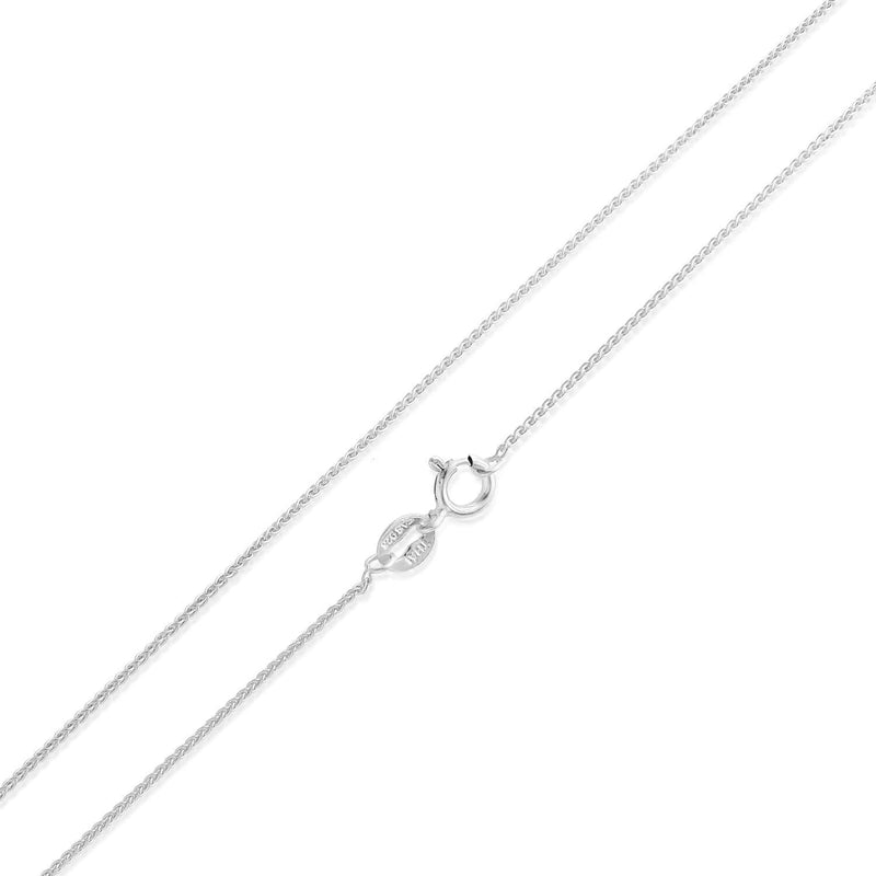 [Australia] - Sea of Ice Sterling Silver 1mm Diamond-Cut Spiga Wheat Chain Necklace for Women, Size 14" - 36" Italy 30.0 Inches 