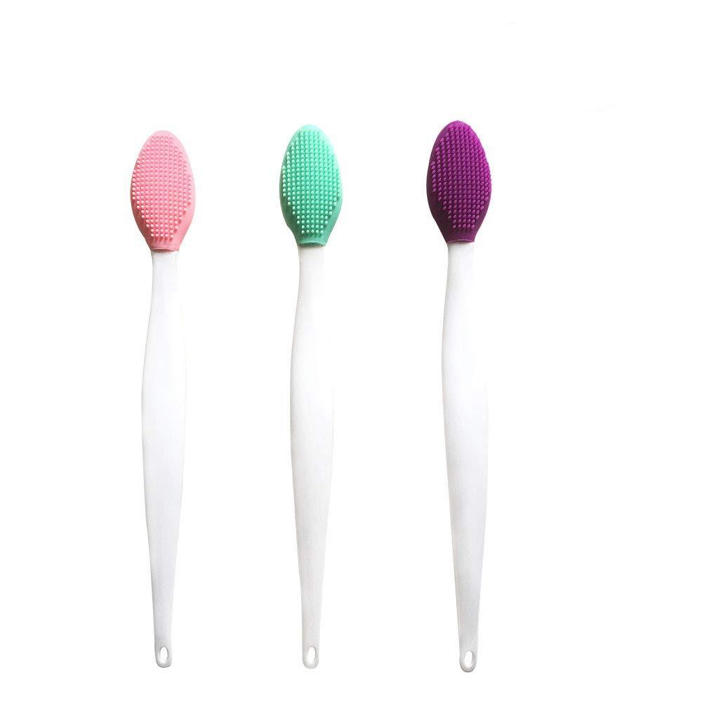 [Australia] - Lip Brush Tool,Double-Sided Silicone Exfoliating Lip Brush (3PCS) 