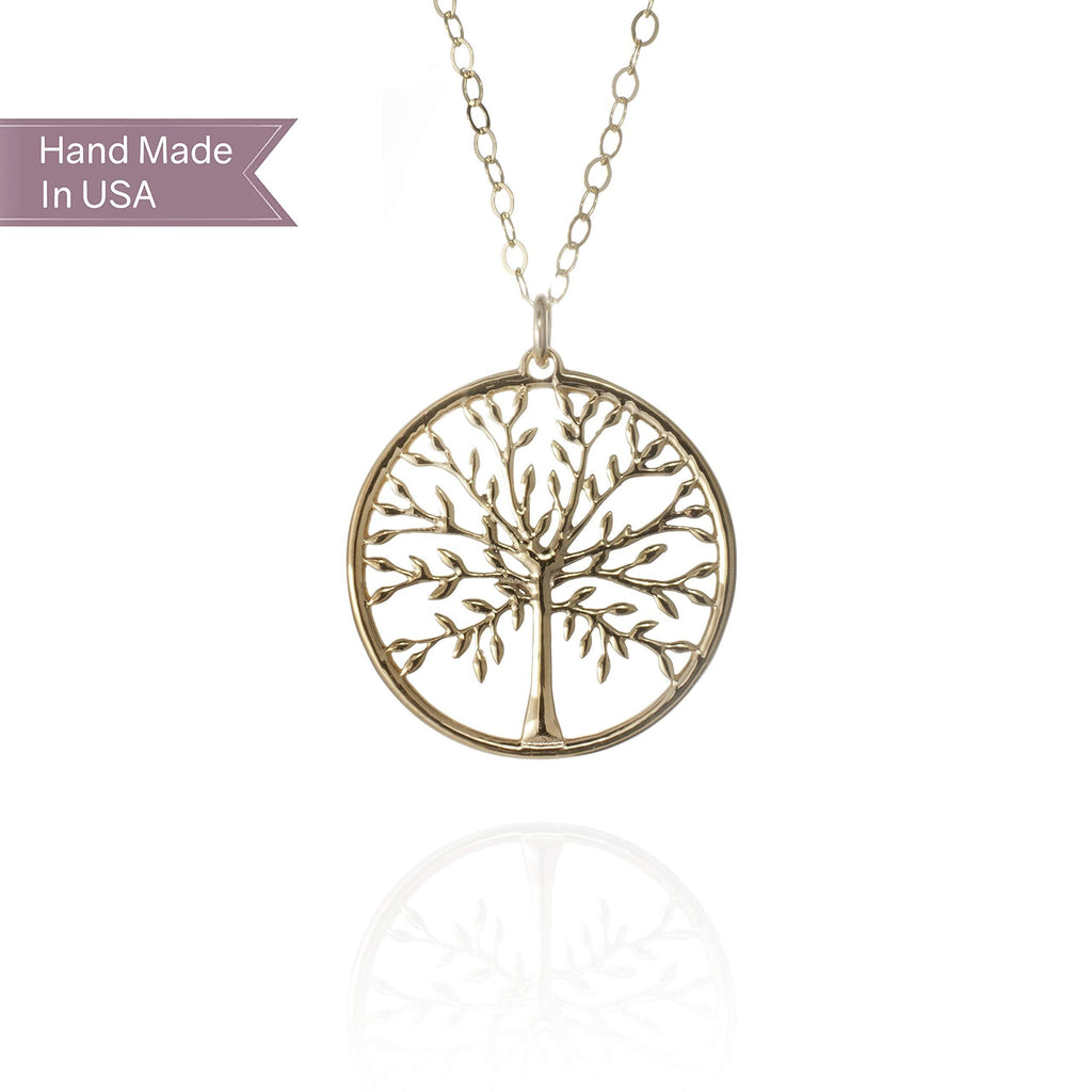 [Australia] - Sincerely Silver Tree of Life Necklace - Beautiful and Meaningful Tree Necklace Gold Tone 