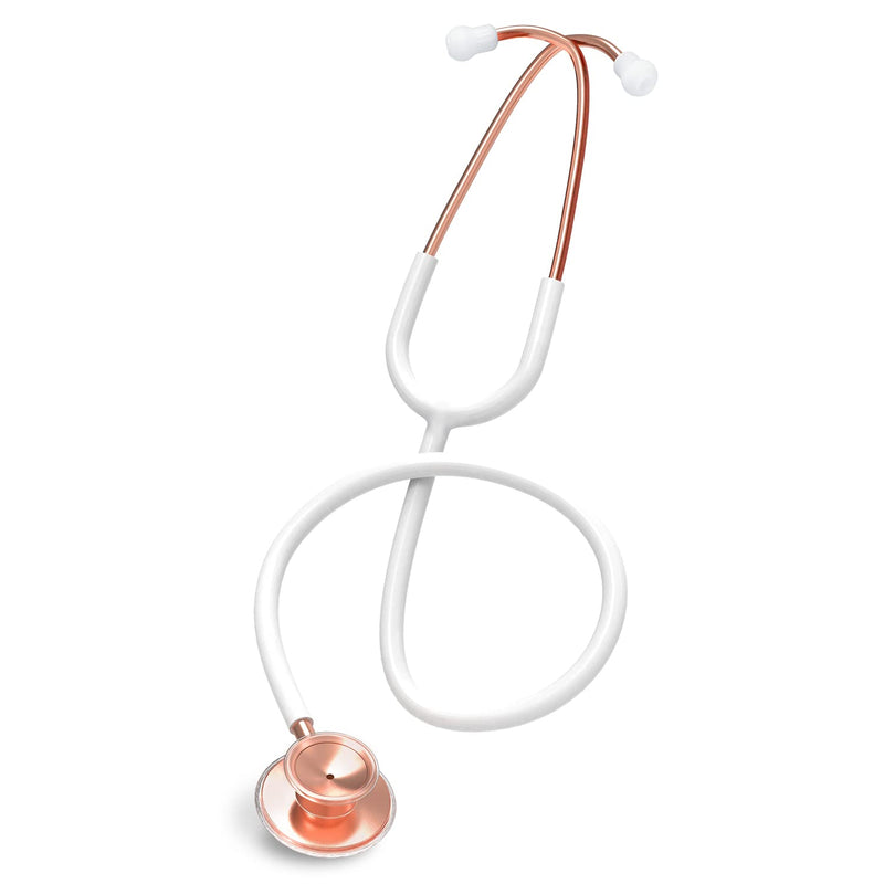 [Australia] - FriCARE Rose Gold Stethoscope Nurse/Doctor/Medical Student Gifts (White) Rose Gold & White 