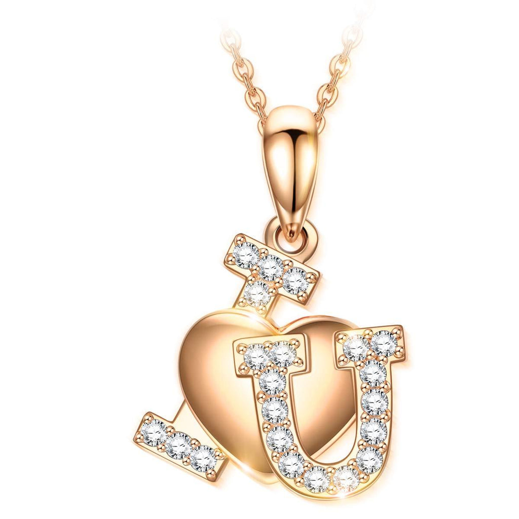 [Australia] - J.NINA ✦I Love You✦ Christmas Jewelry Gifts for Women Jewelry Necklace With Crystals from SWAROVSKI Fashion Heart Pendant Necklace Gift for Women With a Luxury Packaging 