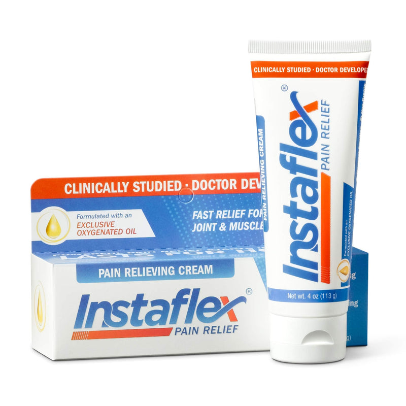 [Australia] - Instaflex Pain Relief Cream Delivers Clinically Studied Pain Relief from Arthritis, Back Pain, Strains and Joint and Muscle Pain (4 oz) 4 Ounce (Pack of 1) 