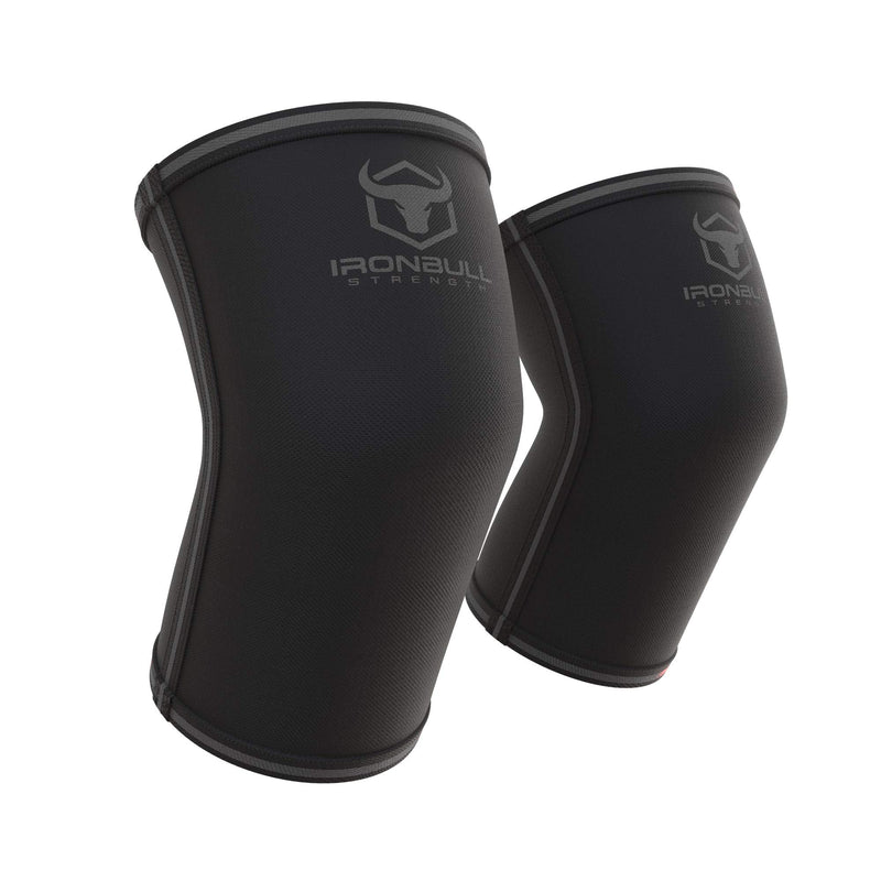 [Australia] - Elbow Sleeves 5mm (1 Pair) - High Performance Elbow Sleeve Support for Weightlifting, Weight Training & Powerlifting - Best Compression Straps - for Men and Women (Large, Black/Black) Large 