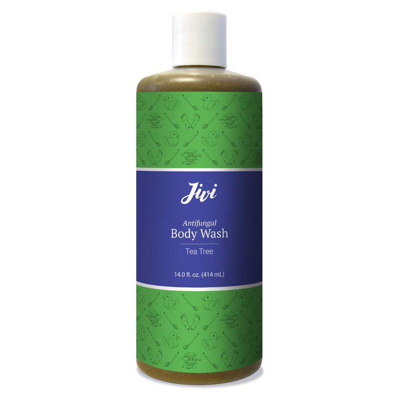 [Australia] - Jivi Antifungal Body Wash, Treats Athlete’s Foot, Toenail Fungus, Ringworm, Jock Itch, & More, Tea Tree, 12 Fl Oz, green 